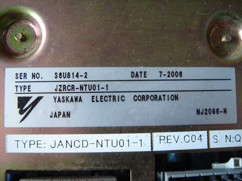 YASKAWA JZRCR-NTU01 - PLC DCS SERVO Control MOTOR POWER SUPPLY IPC